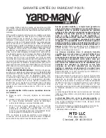 Предварительный просмотр 44 страницы Yard-Man YM25 Operator'S Manual