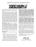 Предварительный просмотр 68 страницы Yard-Man YM25 Operator'S Manual