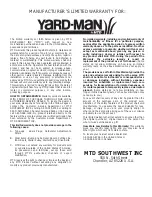 Preview for 32 page of Yard-Man YM26SS Operator'S Manual