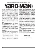 Preview for 20 page of Yard-Man YM320BV Operator'S Manual