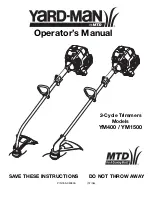 Preview for 1 page of Yard-Man YM400 Operator'S Manual