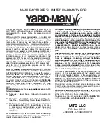 Preview for 20 page of Yard-Man YM400 Operator'S Manual