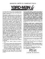 Preview for 40 page of Yard-Man YM400 Operator'S Manual