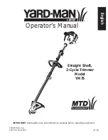 Предварительный просмотр 1 страницы Yard-Man YM75 Operator'S Manual