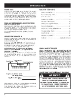 Preview for 2 page of Yard-Man YMGBV3100 Operator'S Manual