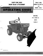 Yard-Man ZYJ-1382-A Owners Operating Manual And Parts List preview