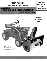 Предварительный просмотр 1 страницы Yard-Man ZYJ-1383-A Owners Operating Manual And Parts List