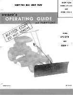 Yard-Man ZYJ-37B Owners Operating Manual And Parts List предпросмотр