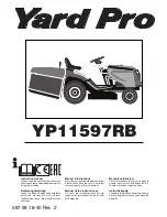 Предварительный просмотр 1 страницы Yard Pro YP11597RB Instruction Manual