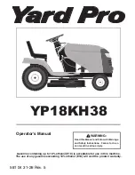 Preview for 1 page of Yard Pro YP18KH38 Operator'S Manual