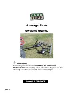 Preview for 1 page of Yard Tuff ACR-500T Owner'S Manual