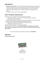 Preview for 11 page of Yard Tuff ACR-500T Owner'S Manual