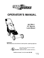 Preview for 1 page of Yard Works 60-1769-2 Operator'S Manual