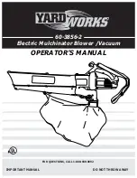 Preview for 1 page of Yard Works 60-3856-2 Operator'S Manual