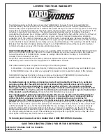 Preview for 20 page of Yard Works 60-3856-2 Operator'S Manual