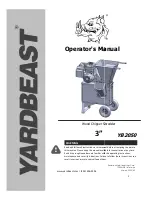 Yardbeast YB2050 Operator'S Manual предпросмотр