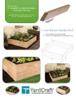 YardCraft 4' RAISED GARDEN BED Assembly Manual preview