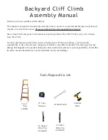 Preview for 2 page of YardCraft Backyard Cliff Climb Assembly Manual