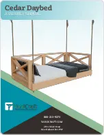 YardCraft Cedar Daybed Assembly Manual предпросмотр