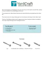 Preview for 2 page of YardCraft Nova Playset Assembly Manual