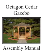 YardCraft Octagon Cedar Gazebo Assembly Manual preview