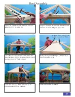 Предварительный просмотр 23 страницы YardCraft Octagon Cedar Gazebo Assembly Manual