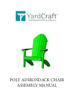 YardCraft POLY ADIRONDACK CHAIR Assembly Manual предпросмотр