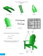 Preview for 2 page of YardCraft POLY ADIRONDACK CHAIR Assembly Manual