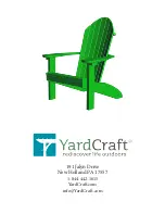 Preview for 4 page of YardCraft POLY ADIRONDACK CHAIR Assembly Manual