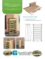 YardCraft VERTICAL GARDEN BED Assembly Manual предпросмотр