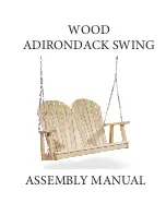 Preview for 1 page of YardCraft Wood Adirondack Swing Assembly Manual