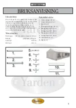 Preview for 8 page of Yarden 80548 Instruction Manual