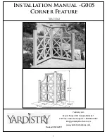 Yardistry G005 Installation Manual preview