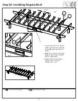 Предварительный просмотр 17 страницы Yardistry SENECA PRIVACY ARBOR SPA8 YM14126 Installation Manual