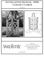 Yardistry YM11554 Installation Manual предпросмотр