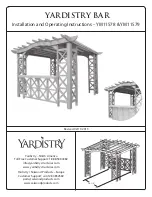 Предварительный просмотр 1 страницы Yardistry YM11578 Installation And Operating Instructions Manual