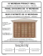 Yardistry YM11811 Installation And Operating Instructions Manual preview