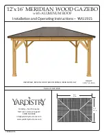 Yardistry YM11915 Installation And Operating Instructions Manual предпросмотр