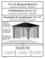 Preview for 1 page of Yardistry YM12831Y Installation Instructions Manual