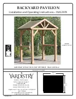 Preview for 1 page of Yardistry YM12973 Installation And Operating Instructions Manual