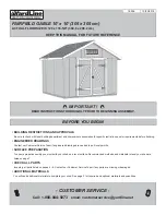 Предварительный просмотр 3 страницы Yardline FAIRFIELD GABLE 10 x 10 Manual