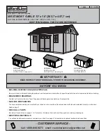 Предварительный просмотр 3 страницы Yardline WESTMONT GABLE 12' x 16' Manual