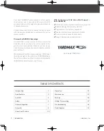 Preview for 2 page of YARDMAX YC1160 Operator'S Manual