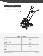 Preview for 4 page of YARDMAX YT5328 Operator'S Manual