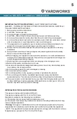 Preview for 5 page of Yardworks 060-0570-8 Instruction Manual