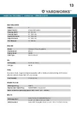 Preview for 13 page of Yardworks 060-0608-2 Operator'S Manual