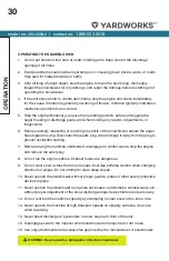 Preview for 30 page of Yardworks 060-0608-2 Operator'S Manual