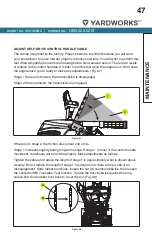 Preview for 47 page of Yardworks 060-0608-2 Operator'S Manual