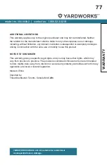 Preview for 77 page of Yardworks 060-0608-2 Operator'S Manual