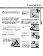 Preview for 7 page of Yardworks 060-1662-4 Instruction Manual